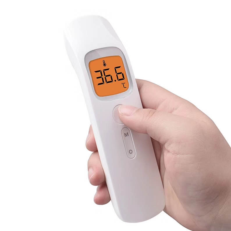 Light weight portable temperature controller non-contact infrared forehead thermometers for human beings