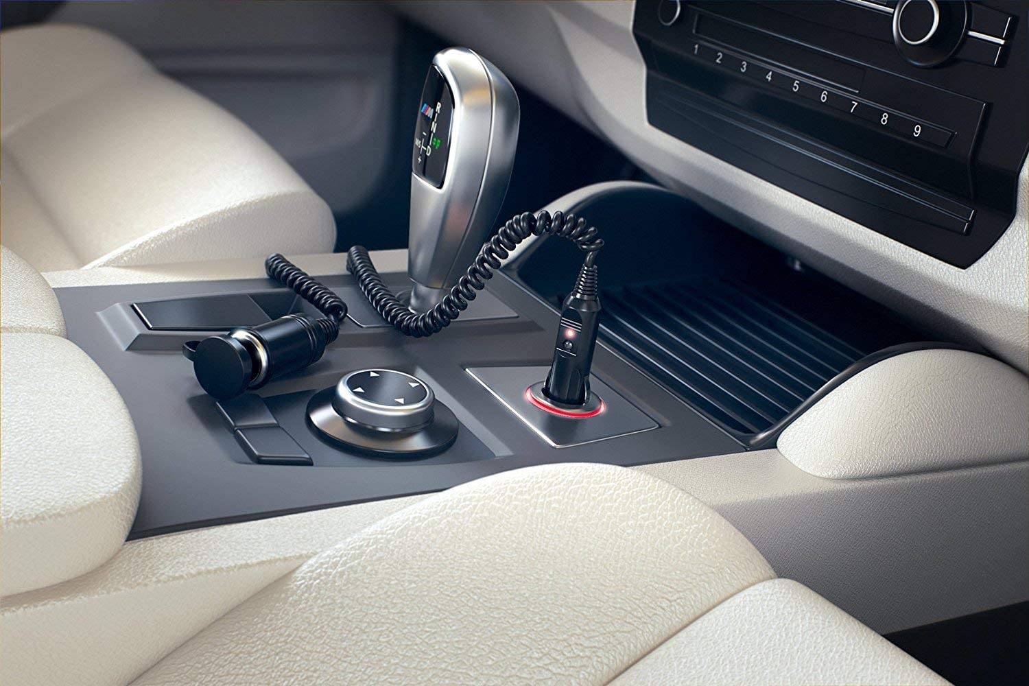 Cigarette lighter extension cord cable